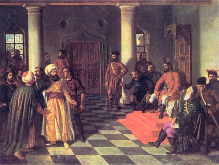 Amandus Adamson Vlad the Impaler and the Turkish Envoys